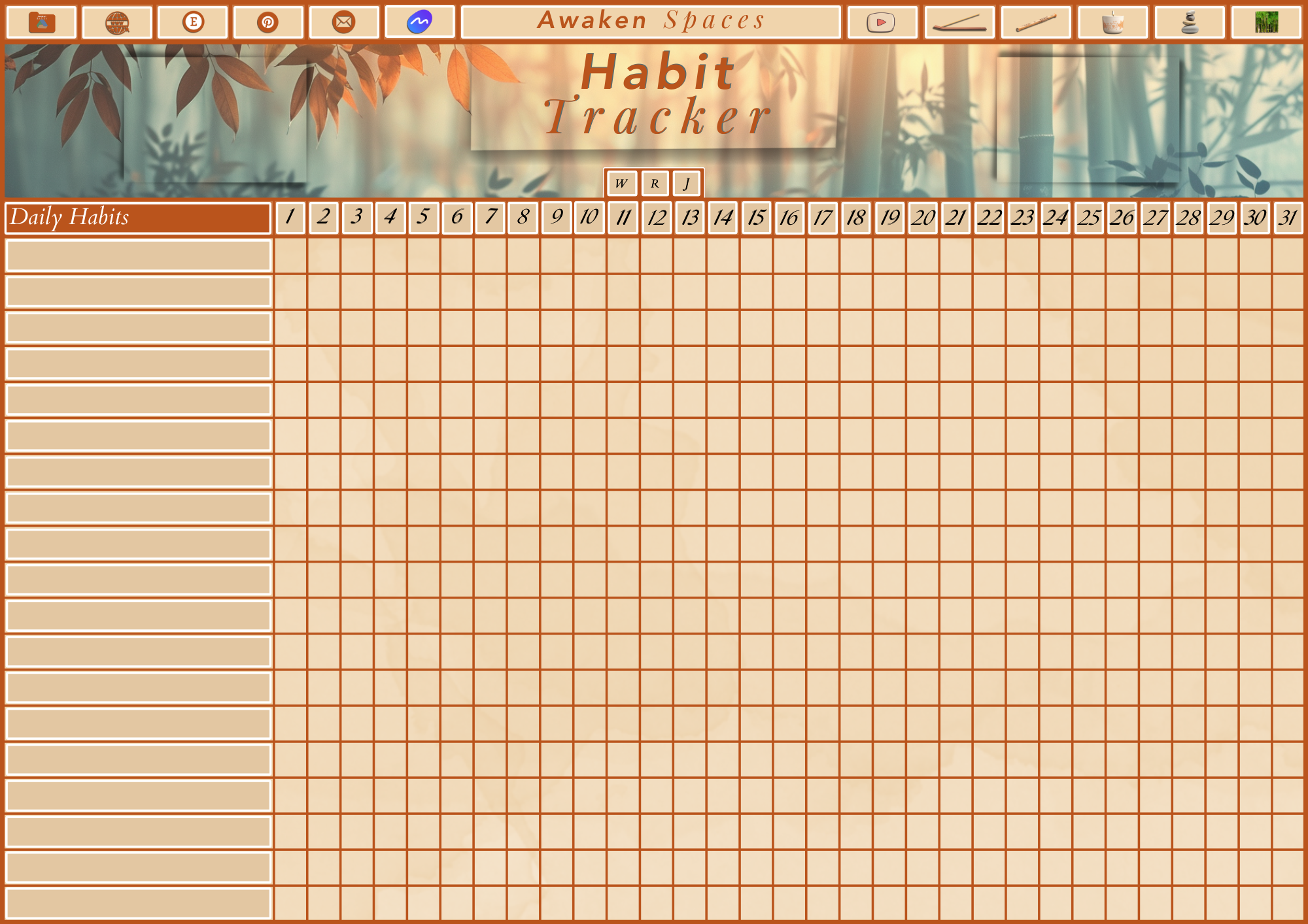 This Free Habit Tracker is used by those who want to create better habits and change their life for the better.